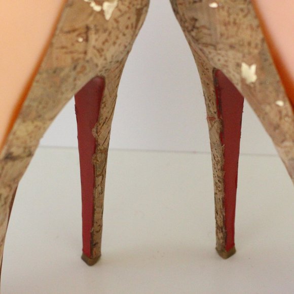 Christian Louboutin Brown Highness Cork Platform - Picture 10 of 15